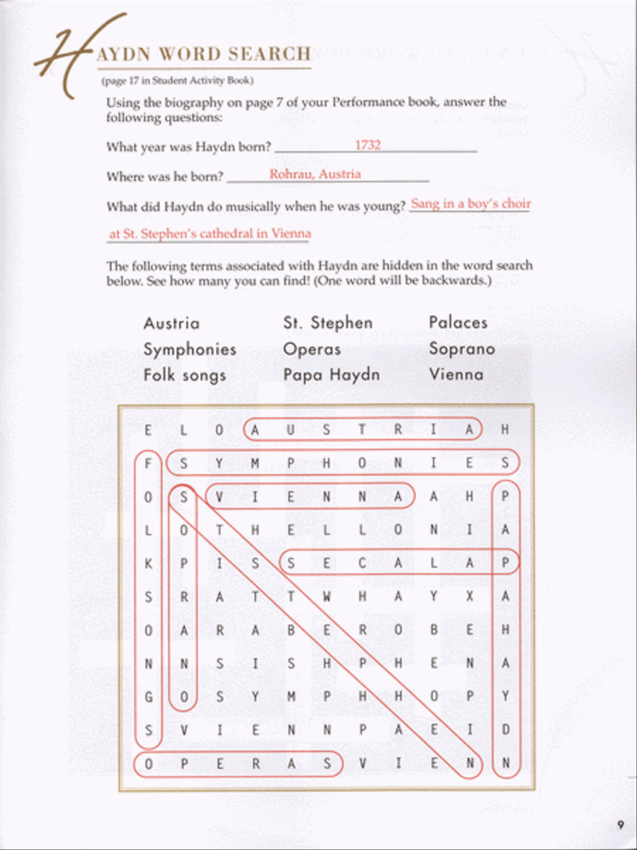 Succeeding with the Masters, Teacher's Handbook, Classical Era, Volume One Piano Method scores gallery preview page 3