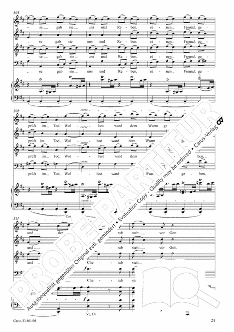 Symphony No. 9, Op. 125 - Finale (Choral Symphony) 4-Part scores gallery preview page 22
