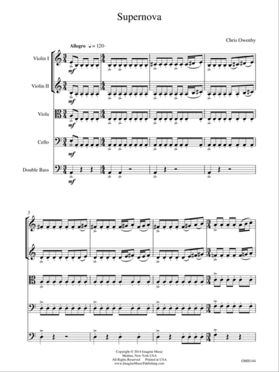Supernova String Orchestra scores gallery preview page 3