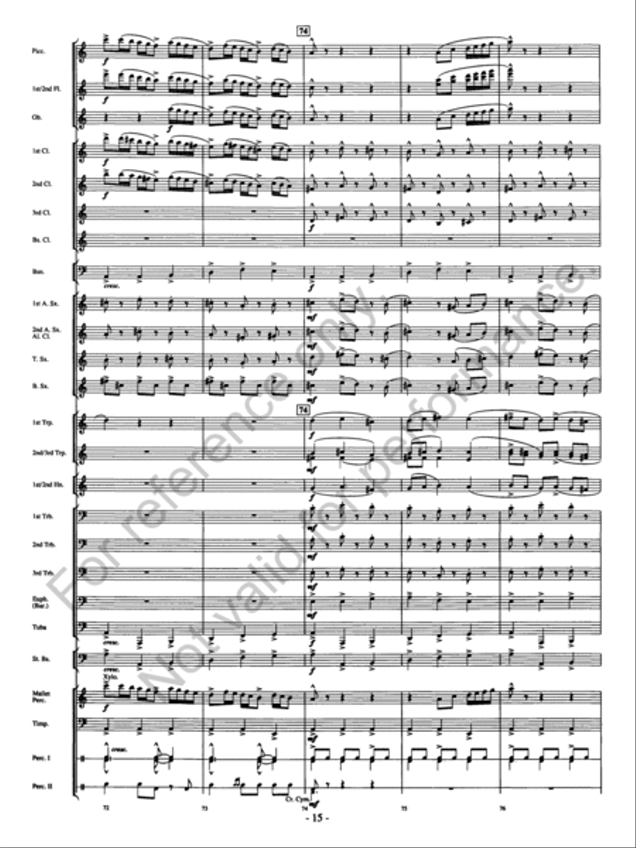 Agua's Whelm Concert Band scores gallery preview page 16