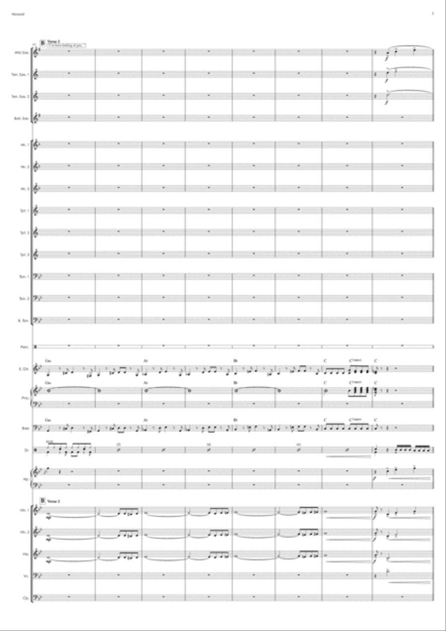 Howzat Howzat Full Orchestra scores gallery preview page 3