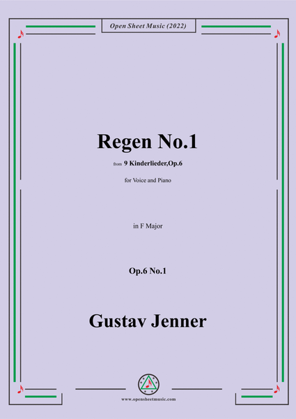 Jenner-Regen No.1,in F Major,Op.6 No.1