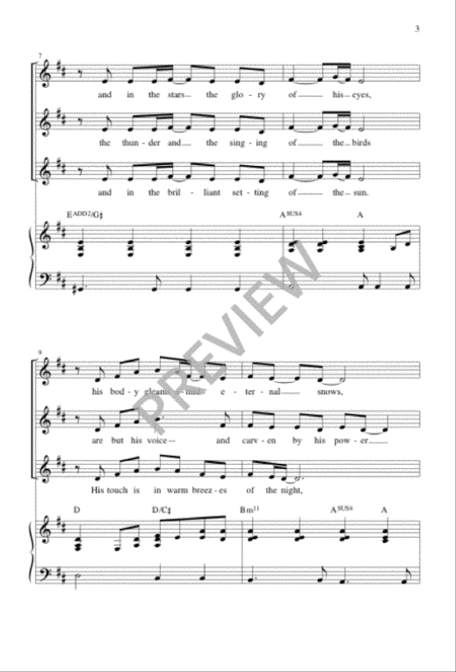 His Cross Is Every Tree 2-Part scores gallery preview page 3