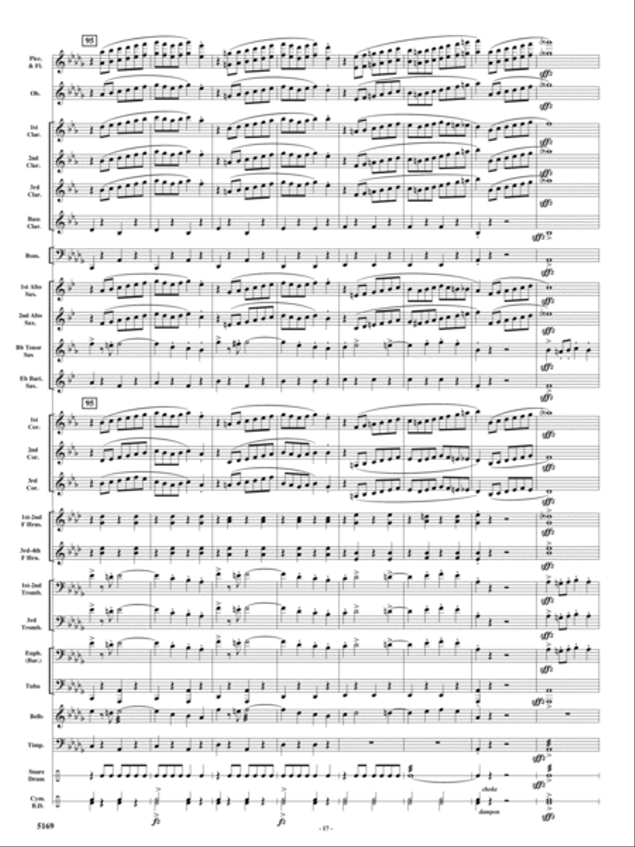 Rolling Thunder Concert Band scores gallery preview page 16