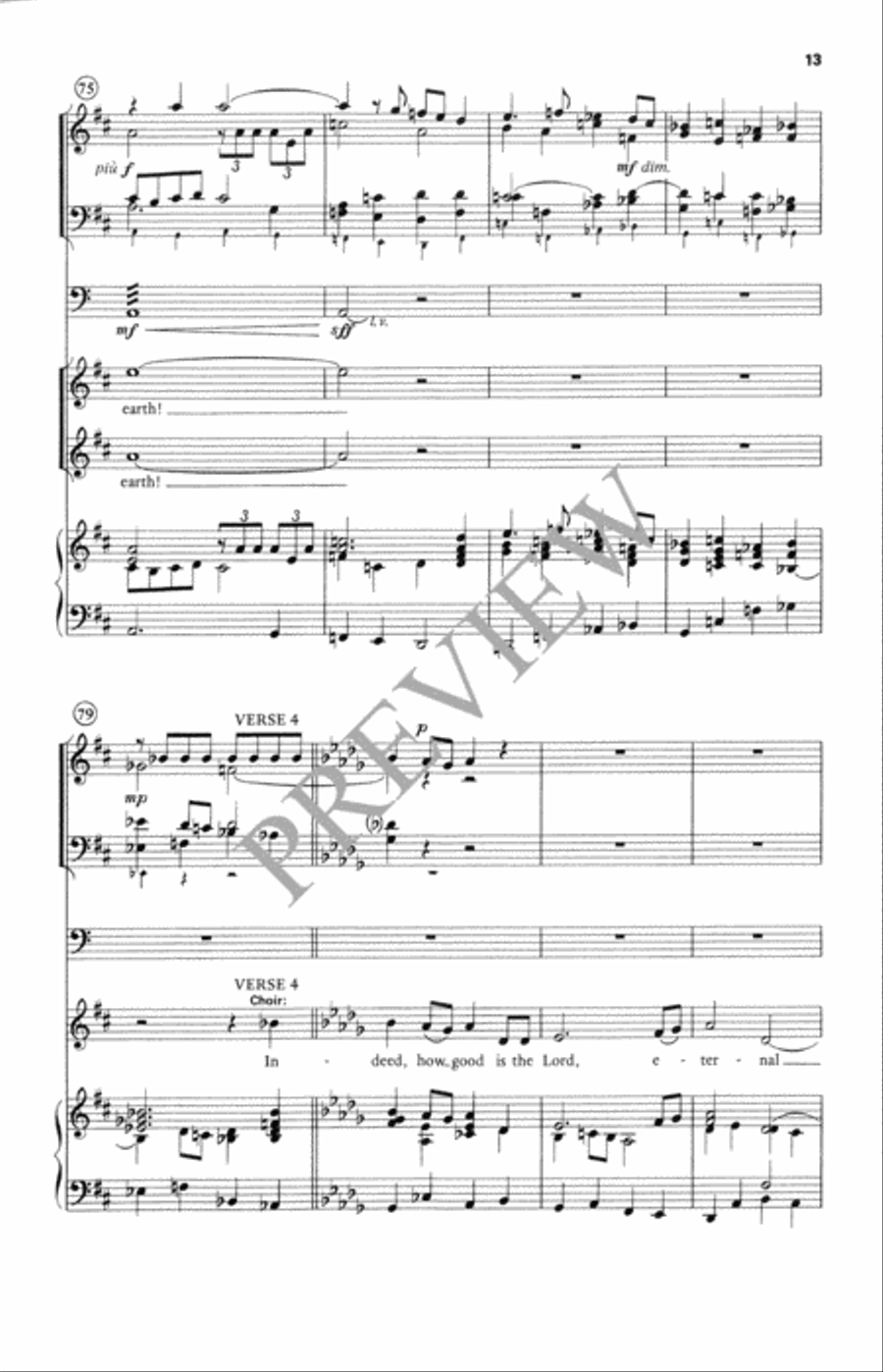 How Great Is Your Name 4-Part scores gallery preview page 14