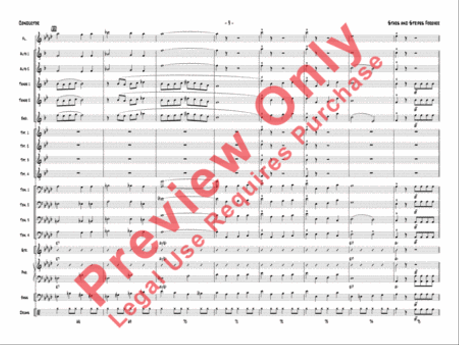 Stars and Stripes Forever Jazz Ensemble scores gallery preview page 13