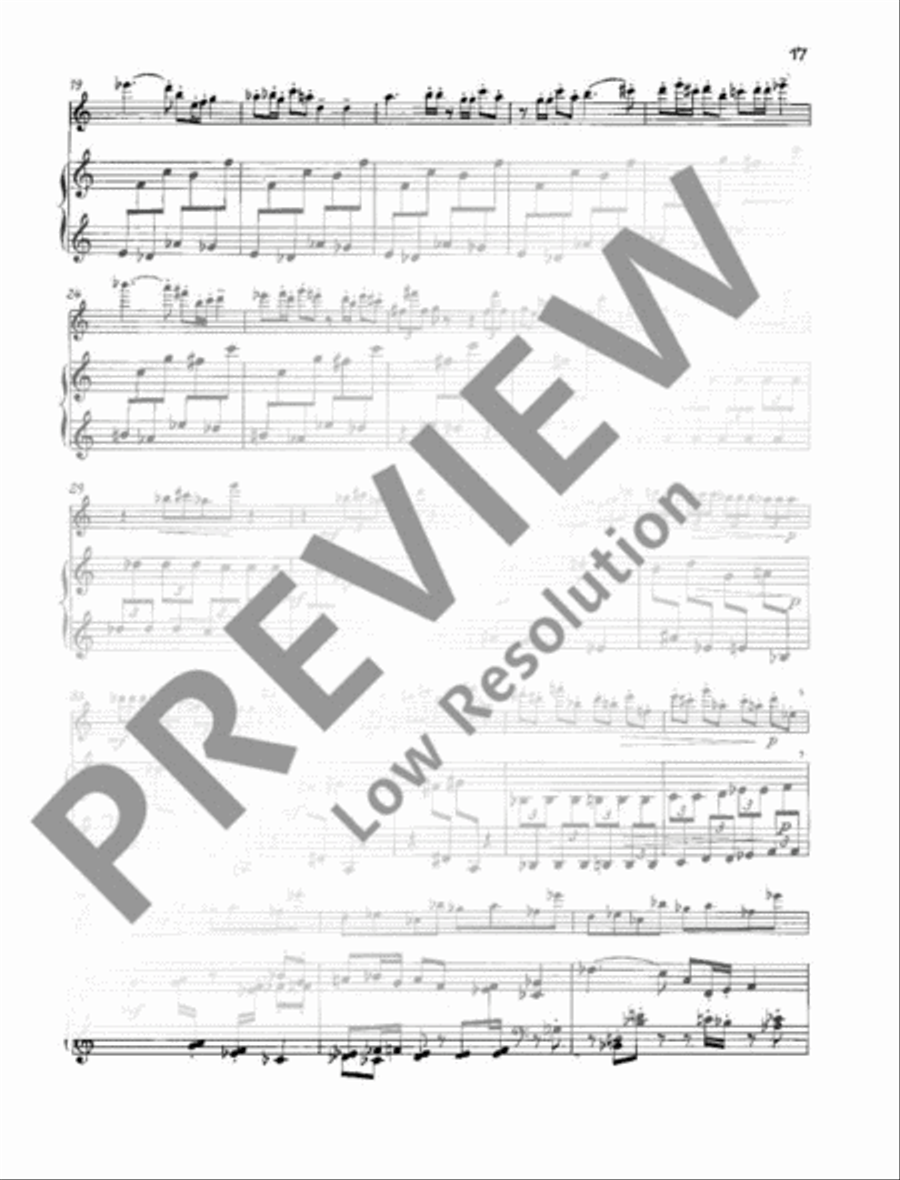 Sonata Flute Solo scores gallery preview page 18