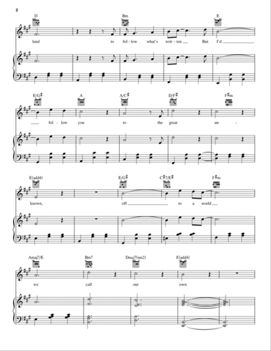 Tightrope (from The Greatest Showman) Piano, Vocal, Guitar scores gallery preview page 2