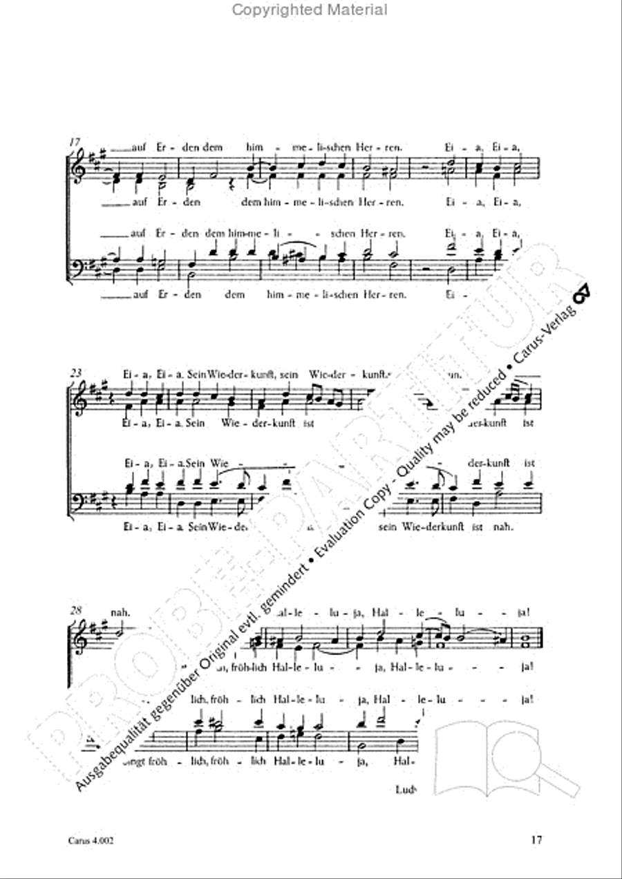 Eccard: 29 Choralbearbeitungen Collection / Songbook scores gallery preview page 18