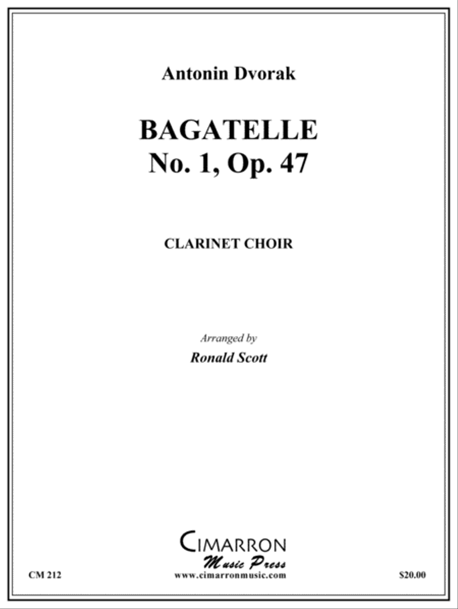 Bagatelle No. 1 Clarinet Choir scores gallery preview page 1