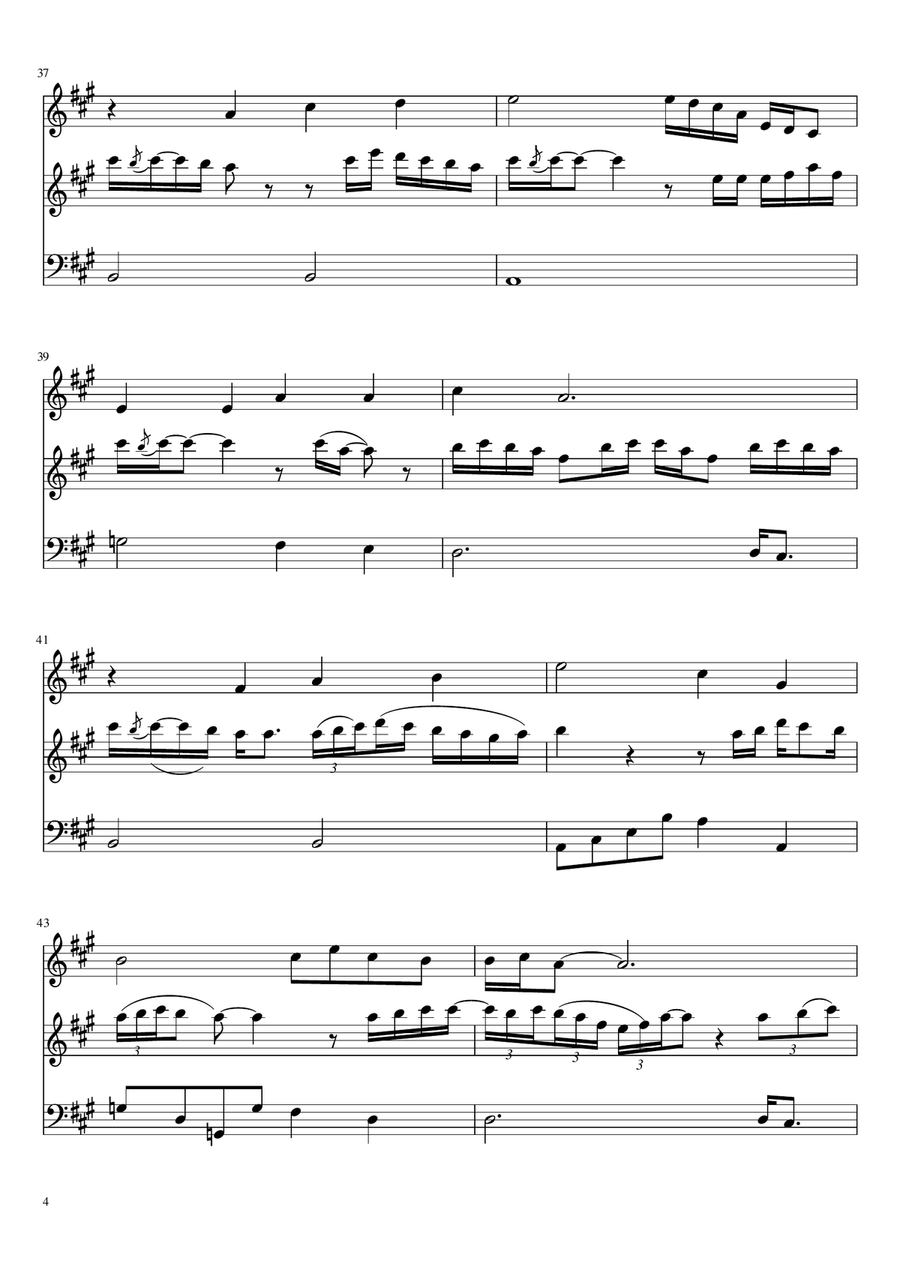 A Couple Of Forevers String Trio scores gallery preview page 4