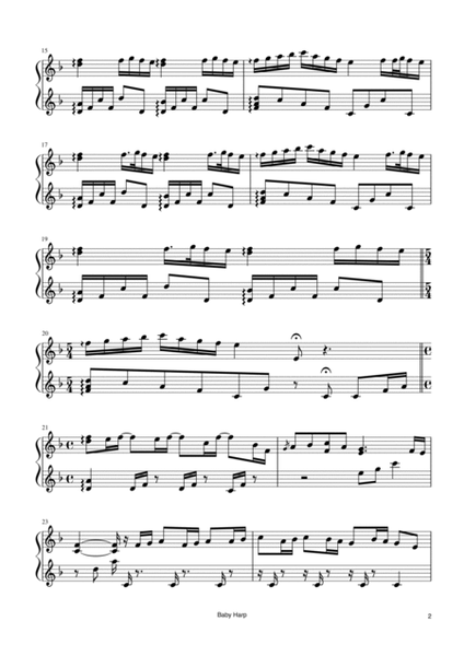 River Flows In You - Yiruma - Harp Solo - 15 String Harp