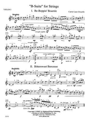 B-Suite for Strings: 1st Violin