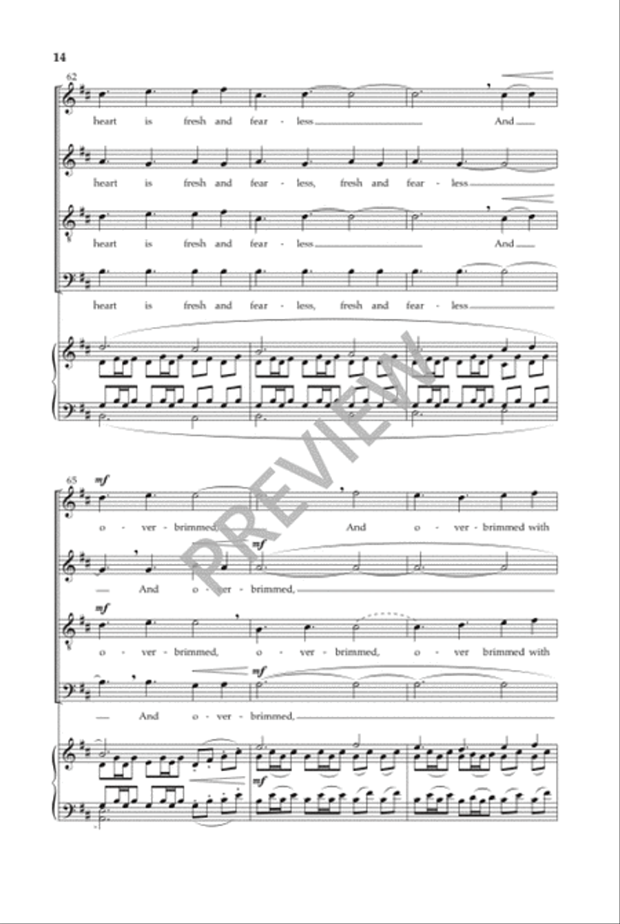 Fresh and Fearless 4-Part scores gallery preview page 15