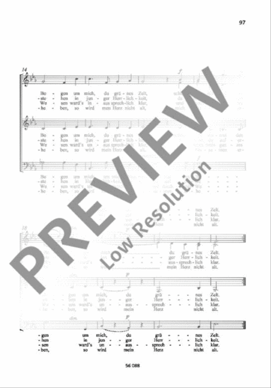 O Täler weit, o Höhen Mixed Choir scores gallery preview page 4