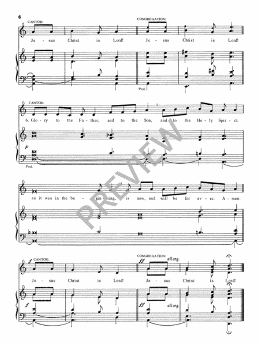 Jesus Christ Is Lord Choir scores gallery preview page 7