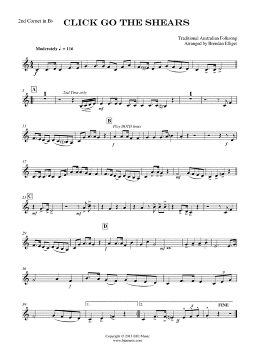 Click Go The Shears Brass Band Score and Parts PDF image number null