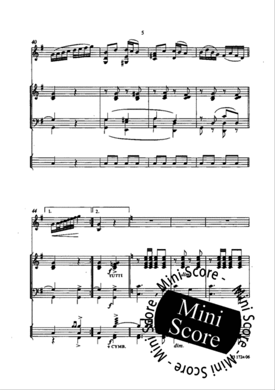 Swedish Quadrille and Polonaise Concert Band scores gallery preview page 8