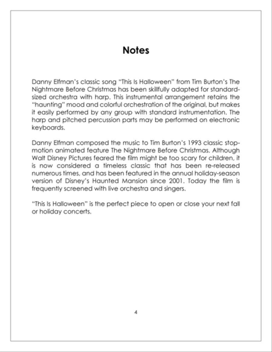 This Is Halloween Full Orchestra scores gallery preview page 4