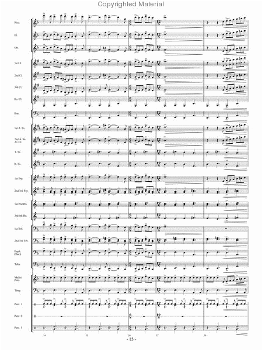 When The Tears Fell When The Tears Fell Concert Band scores gallery preview page 14