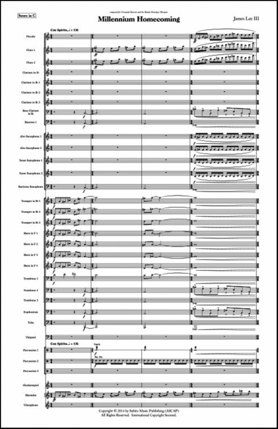 Millennium Homecoming Concert Band scores gallery preview page 3