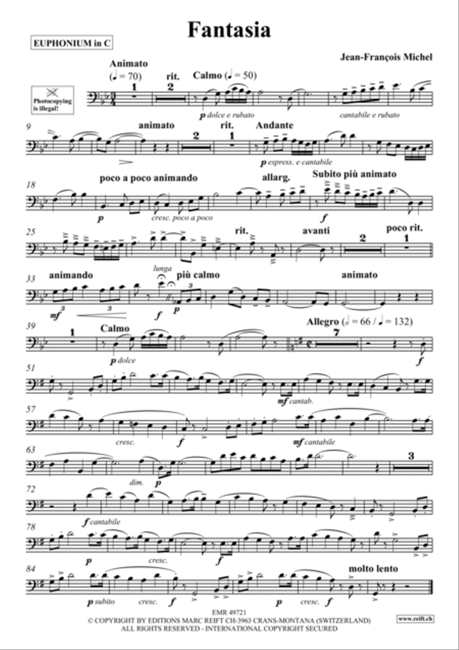 Fantasia Euphonium scores gallery preview page 3