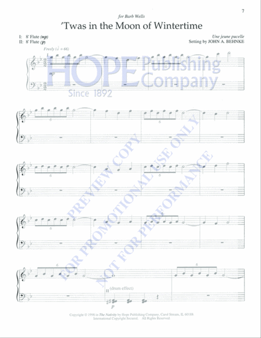 The Nativity Organ Solo scores gallery preview page 7