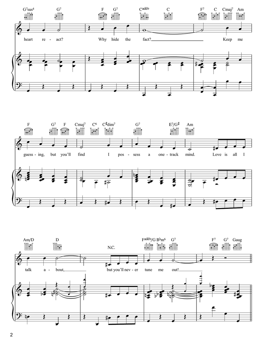 Please Piano, Vocal, Guitar scores gallery preview page 2