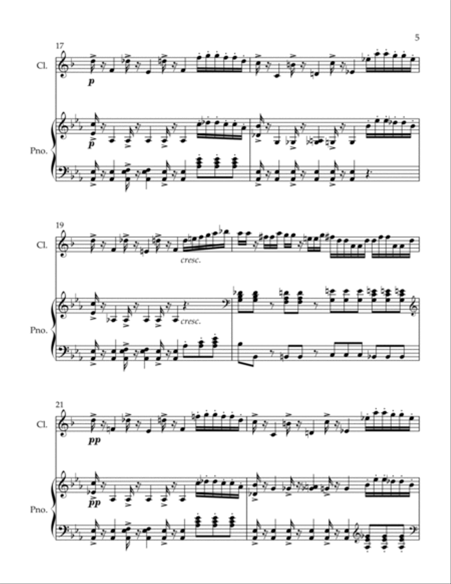 Adage Adage Clarinet Solo scores gallery preview page 5