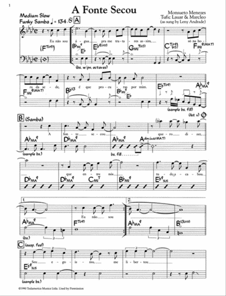 The Latin Real Book - C Edition Piano scores gallery preview page 3