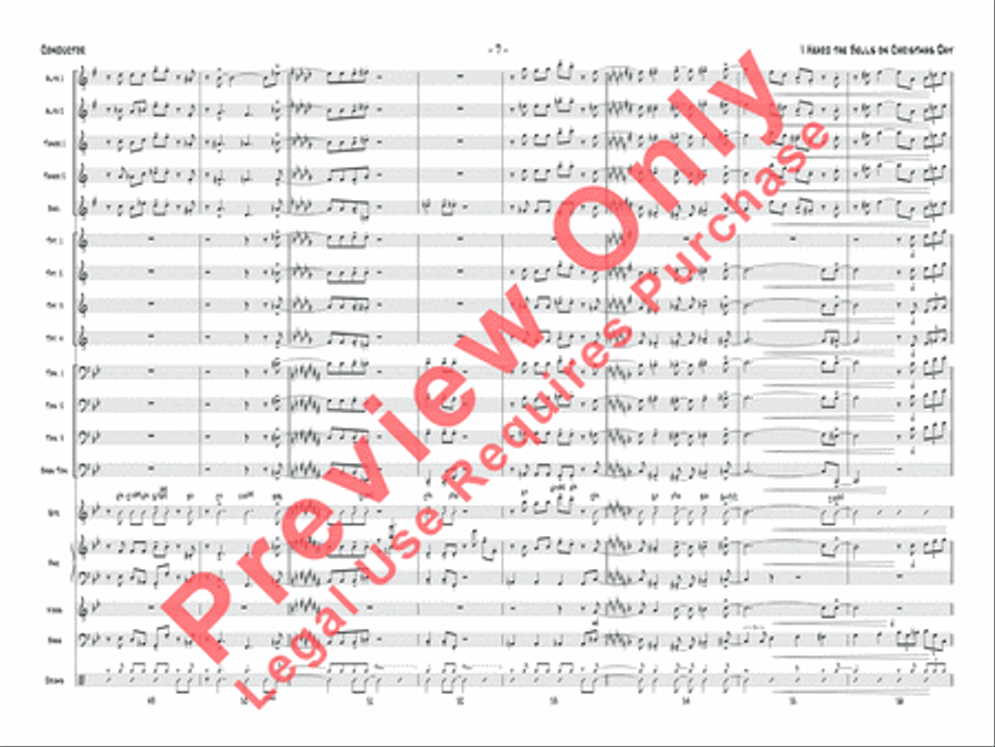 I Heard the Bells on Christmas Day Jazz Ensemble scores gallery preview page 8