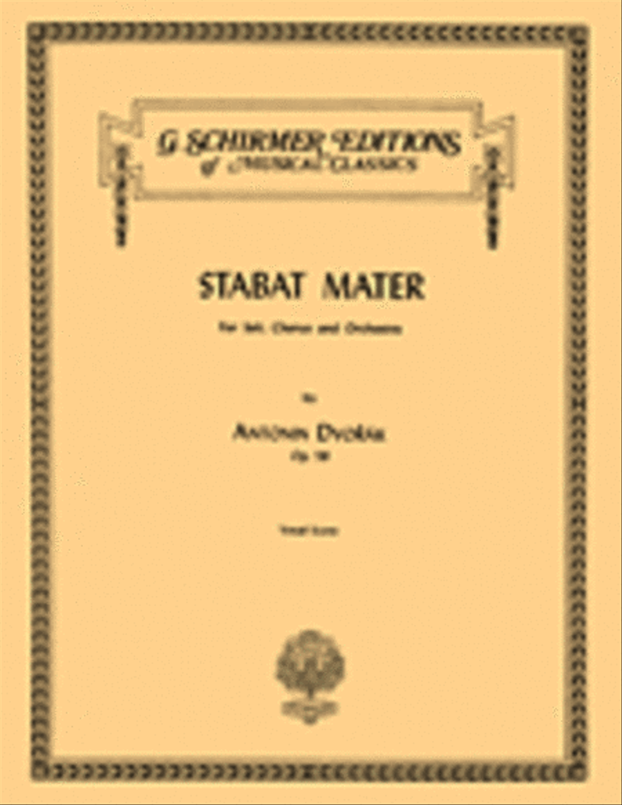 Stabat Mater, Op. 58 4-Part scores gallery preview page 1