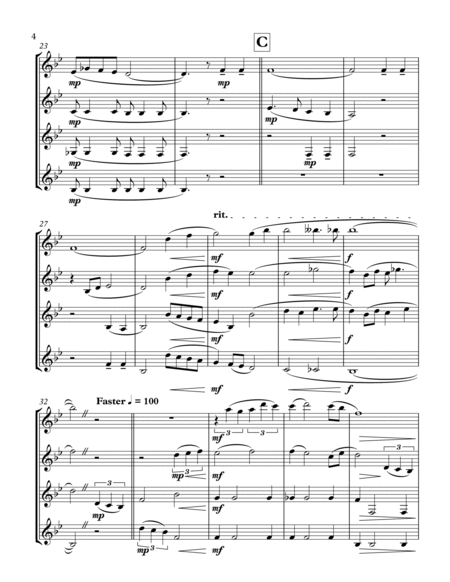 It Is Well: A Hymn Medley (for Clarinet Quartet) image number null
