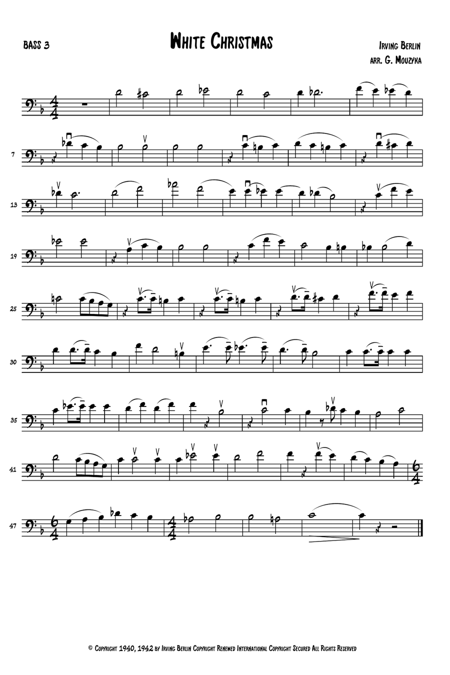 White Christmas Small Ensemble scores gallery preview page 3