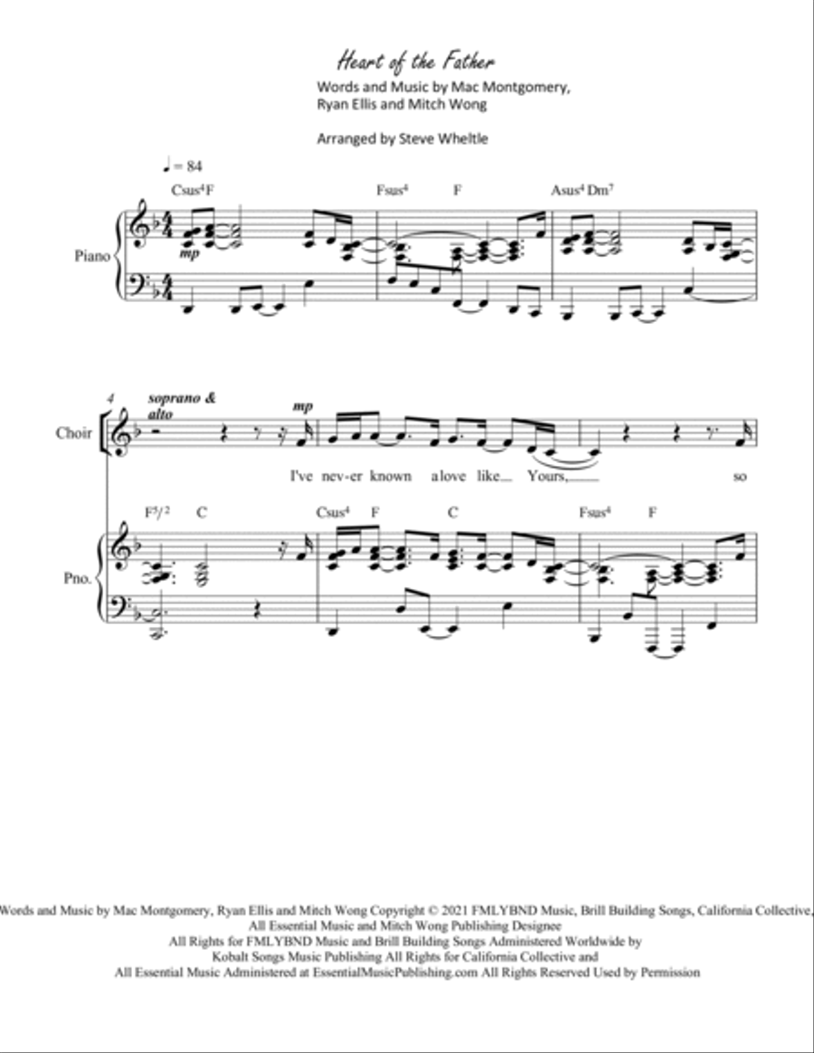 Heart Of The Father Heart Of The Father 3-Part scores gallery preview page 2