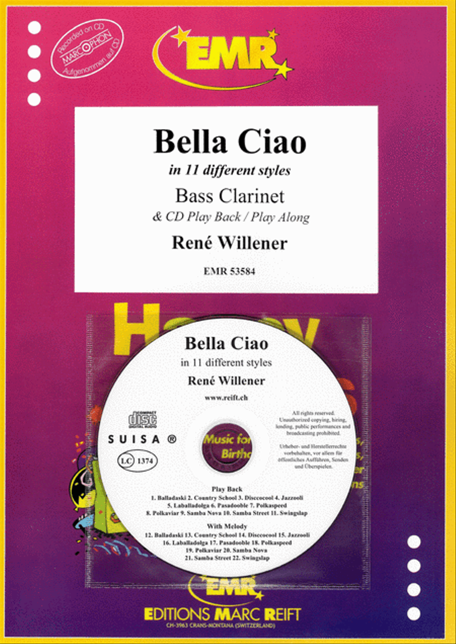 Bella Ciao Bella Ciao Bass Clarinet scores gallery preview page 1