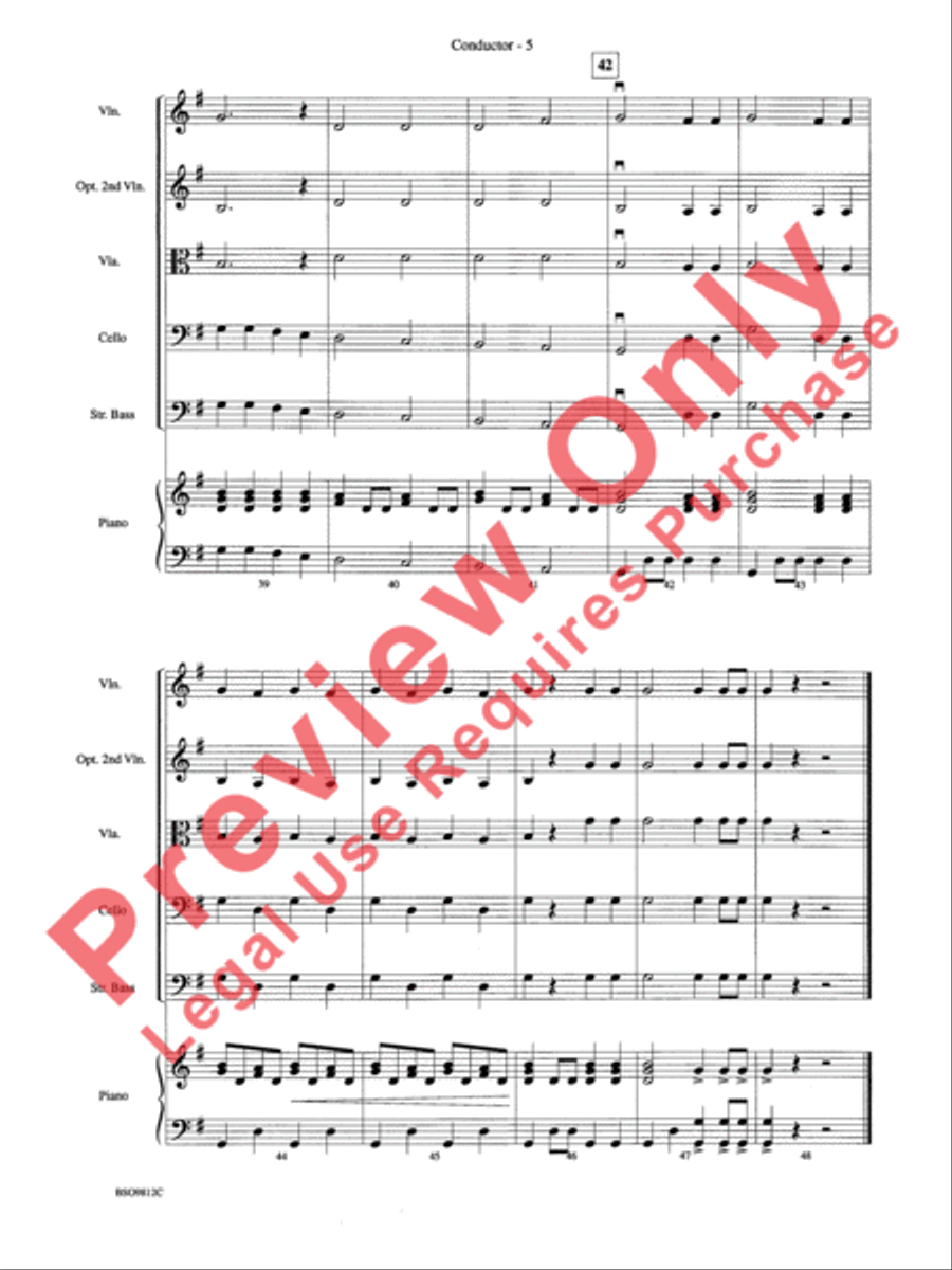 Overture 1812, Opus 49 String Orchestra scores gallery preview page 8