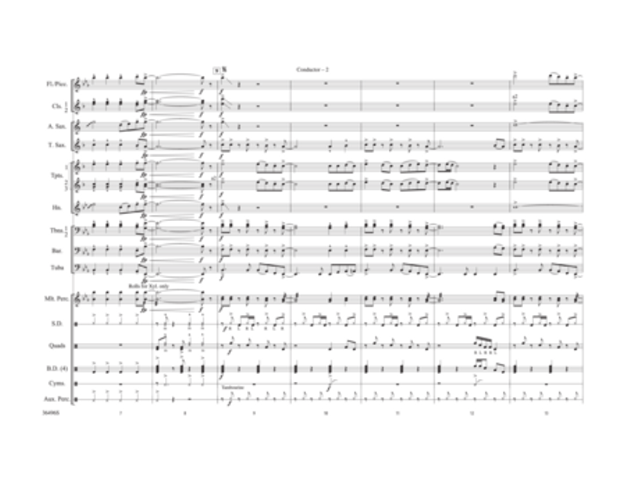 Bang the Drum All Day Bang the Drum All Day Marching Band scores gallery preview page 3