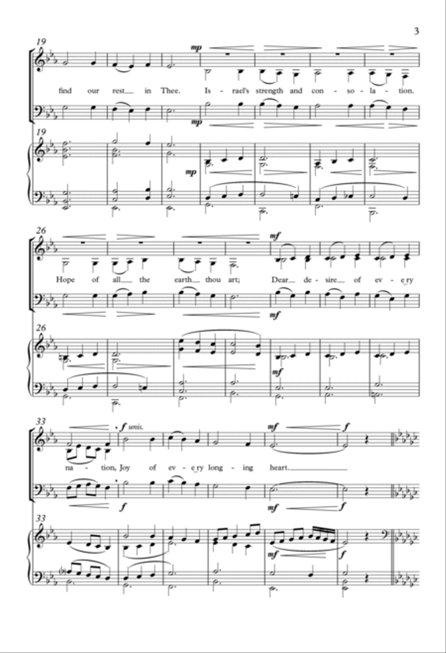 Come, Thou Long Expected Jesus 4-Part scores gallery preview page 2