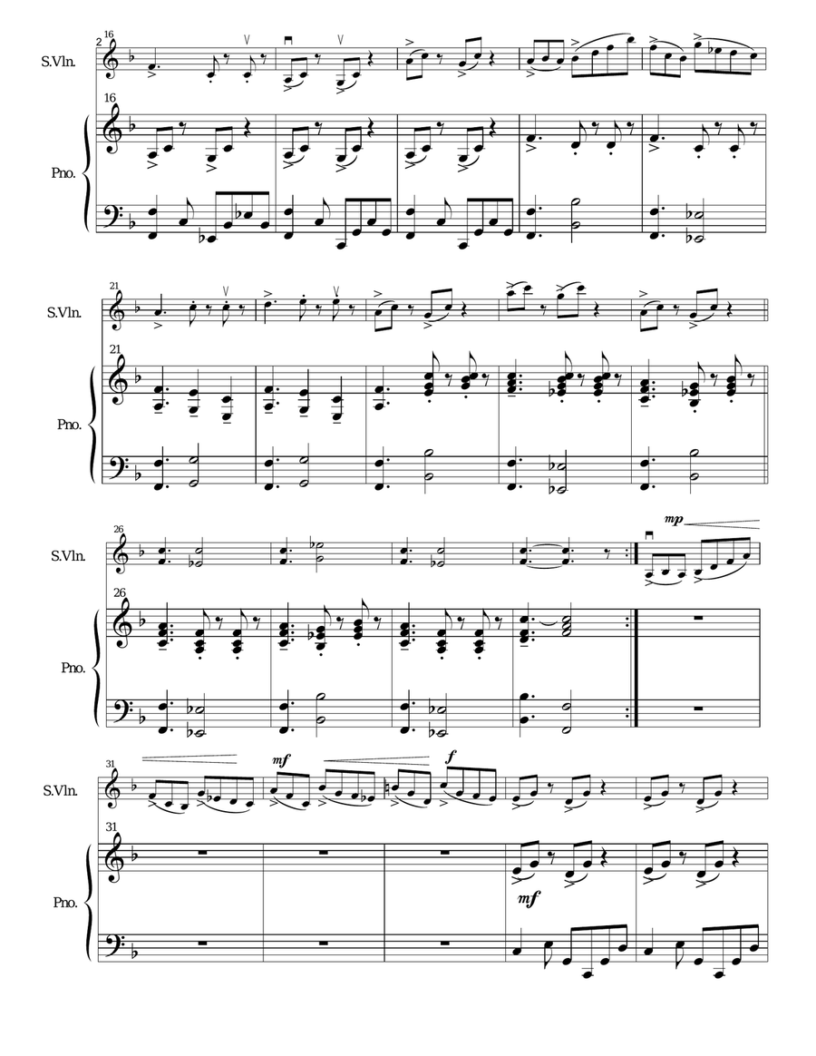 A Modern Invention String Duet scores gallery preview page 2