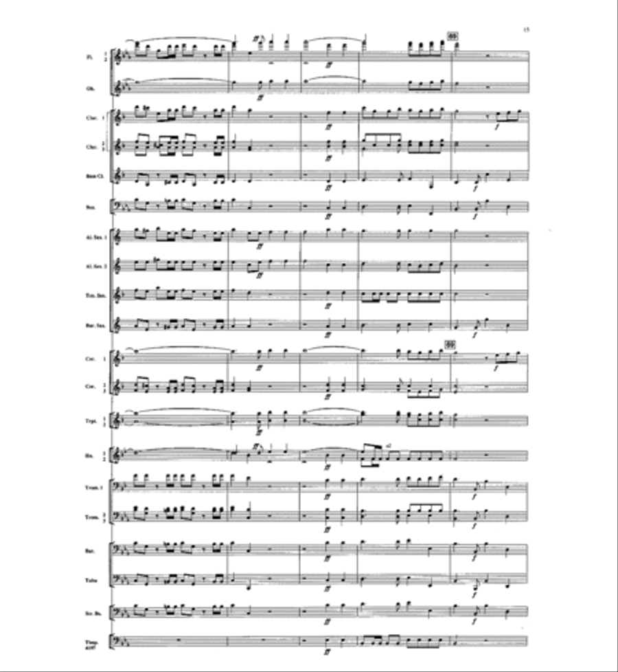 Hallelujah Chorus Hallelujah Chorus Concert Band scores gallery preview page 15