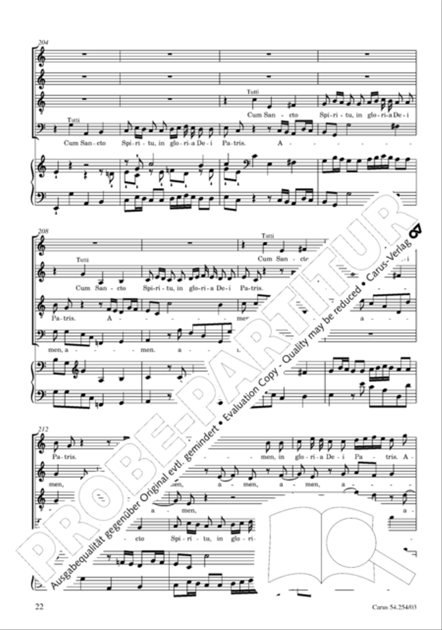 Missa Sancti Hieronymi 4-Part scores gallery preview page 23