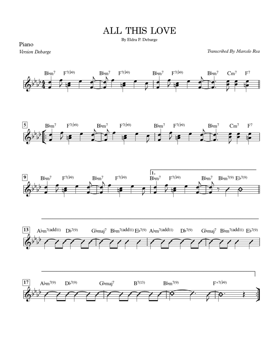 All This Love All This Love Electric Guitar scores gallery preview page 1