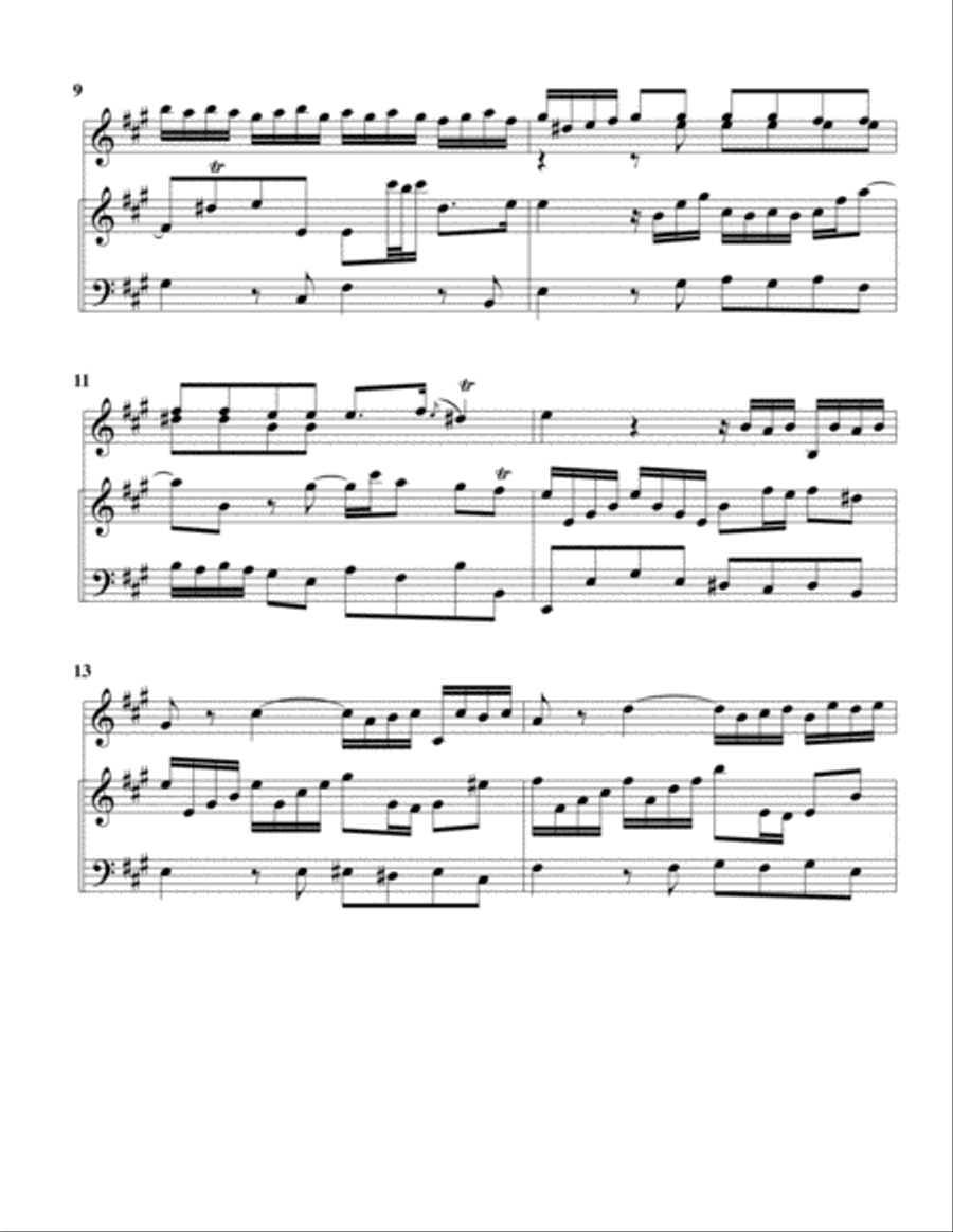 Suite, violin, harpsichord, BWV 1025, A major String Duet scores gallery preview page 3
