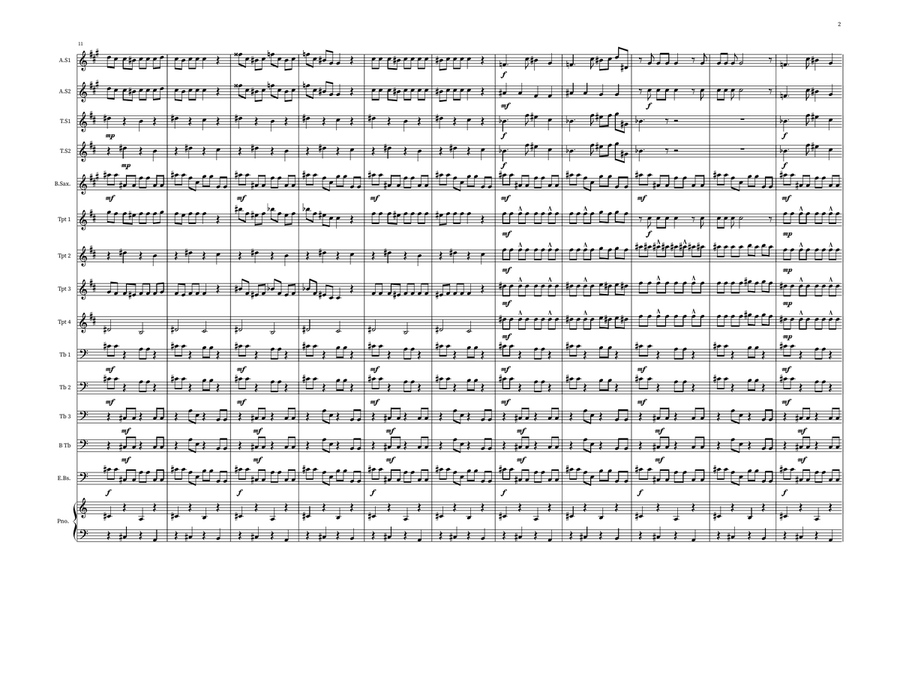 Poker Face Jazz Ensemble scores gallery preview page 2