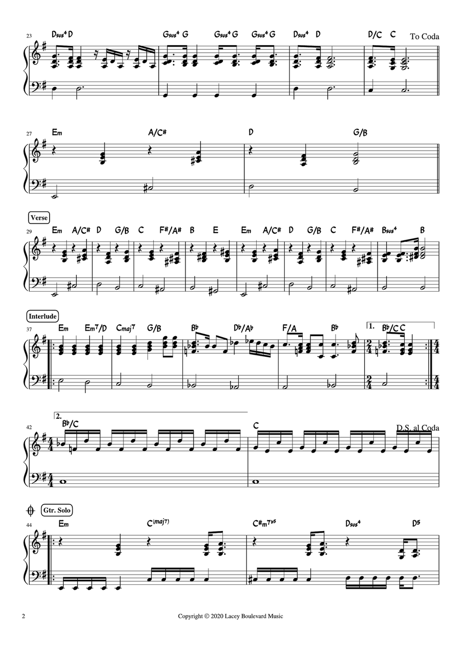 Mother Father Piano Solo scores gallery preview page 2