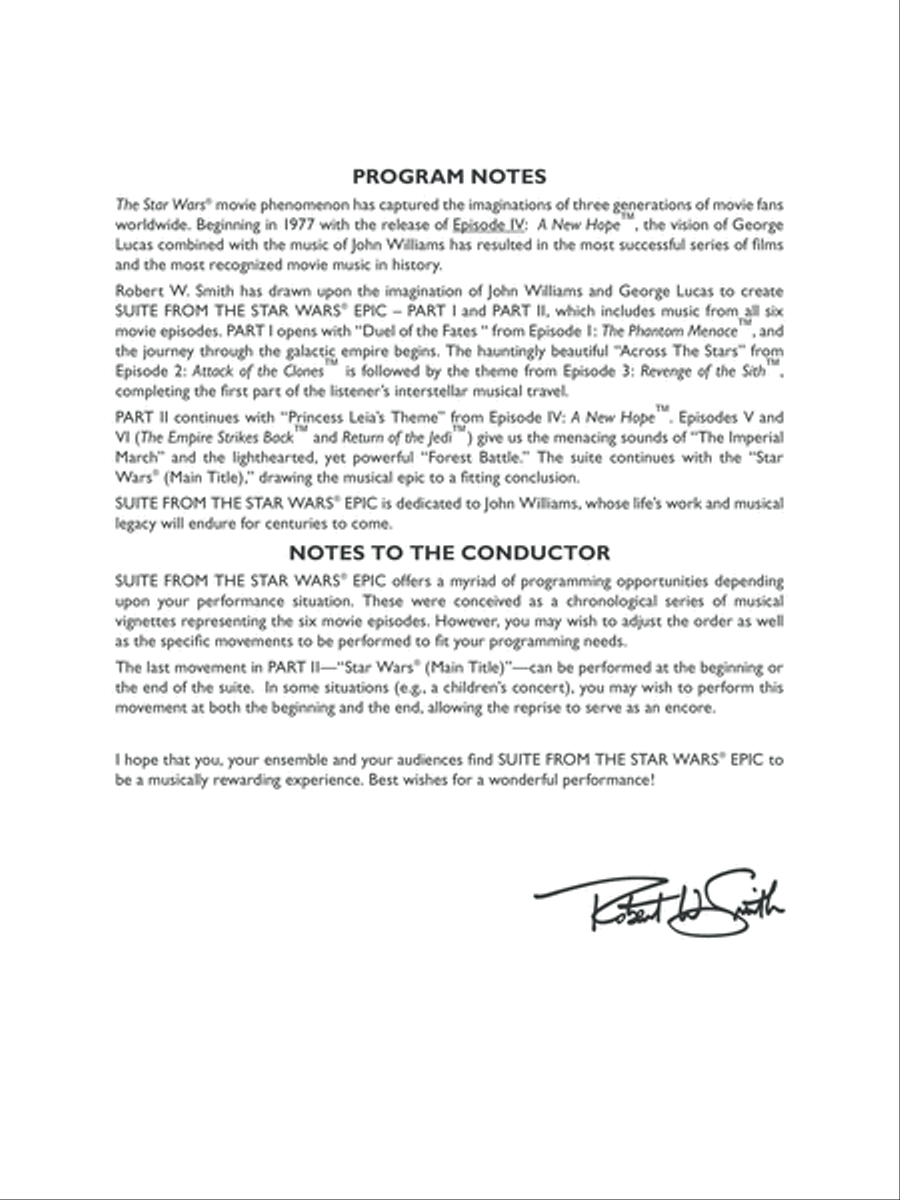 Suite from the Star Wars Epic -- Part I: Score Full Orchestra scores gallery preview page 2