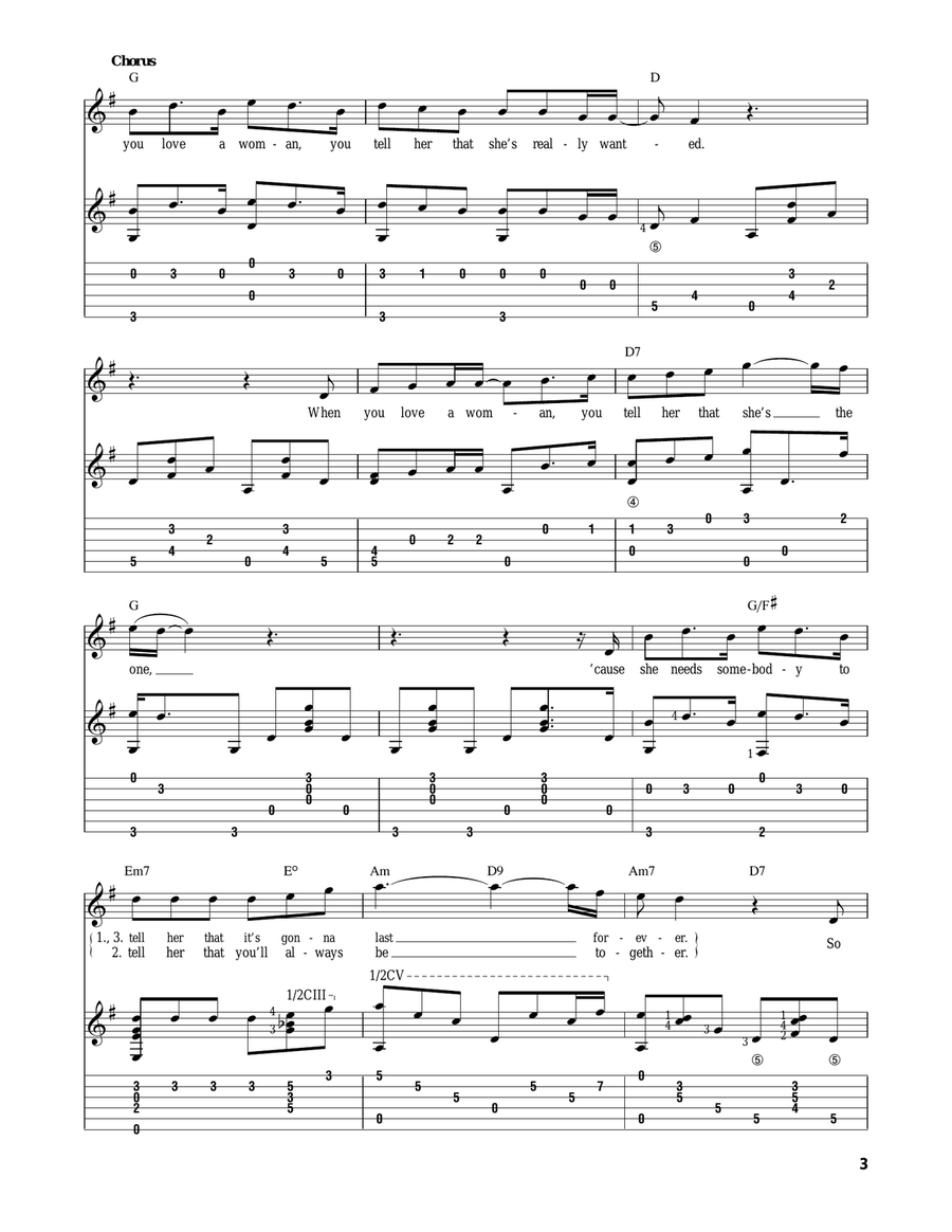 Have You Ever Really Loved A Woman? Acoustic Guitar scores gallery preview page 3
