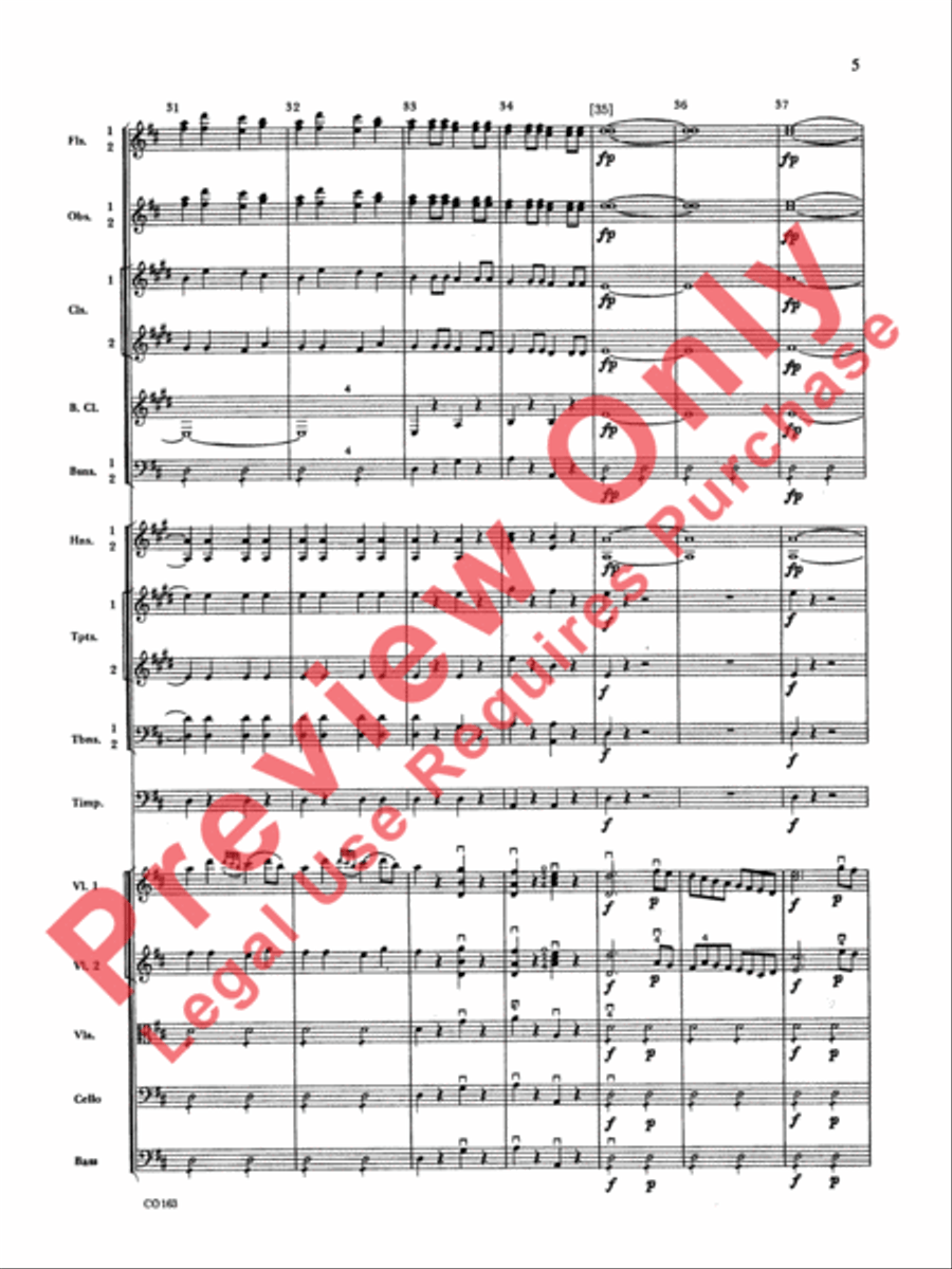 The Marriage of Figaro -- Overture Full Orchestra scores gallery preview page 8