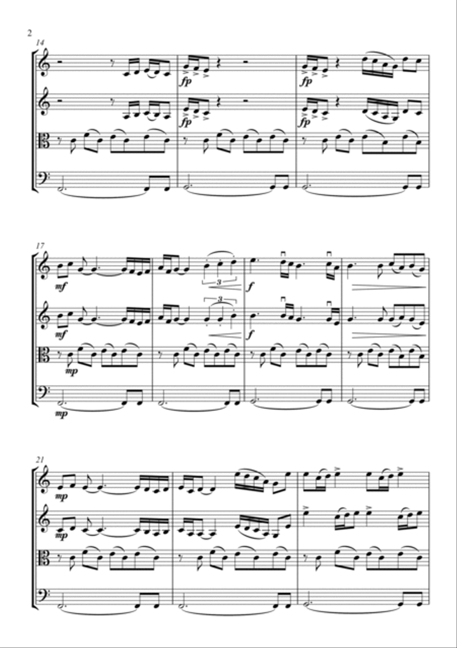 Quarteto nº 1 Quarteto nº 1 String Quartet scores gallery preview page 2